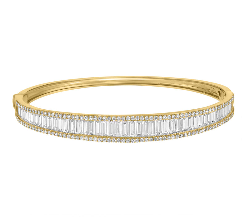 Effy Lab Grown Diamond Bangle, 14K Gold — View 2