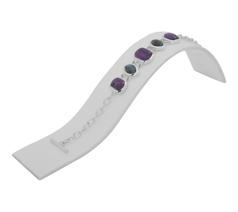Affinity Gems 5-Stone Bracelet, Sterling Silver — View 5
