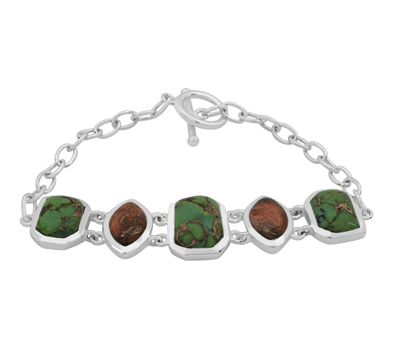 Affinity Gems 5-Stone Bracelet, Sterling Silver — View 8