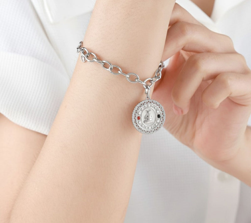 Goddaughters Sterling Silver Gemstones Zen CatEnhancer — View 5
