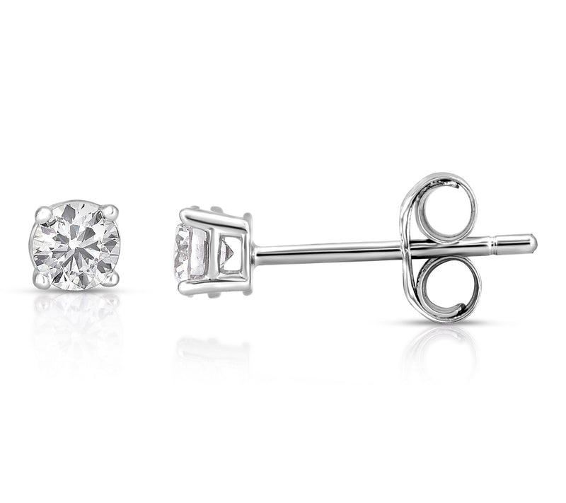 Fire Light 0.25 cttw Lab Grown Diamond Earrings, 14K Plated — View 7