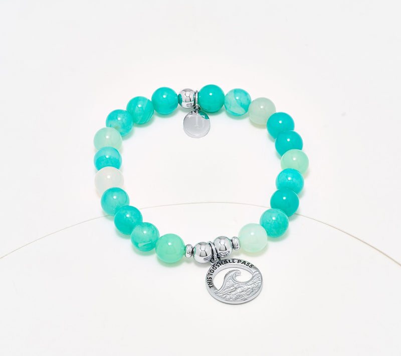 TJ by T.Jazelle Gemstone Beaded Bracelet Stainless Steel — View 12