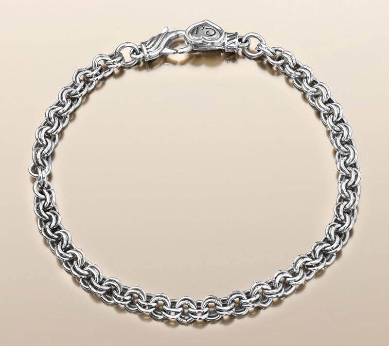 Christian James by Scott Grimes Sterling Silver Rolo Link Chain Bracelet, 7.2g — View 3