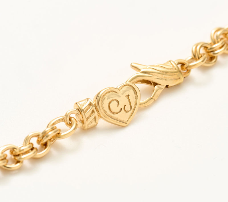Christian James by Scott Grimes 14K Gold Clad Rolo Link Chain Bracelet, 7.2g — View 2
