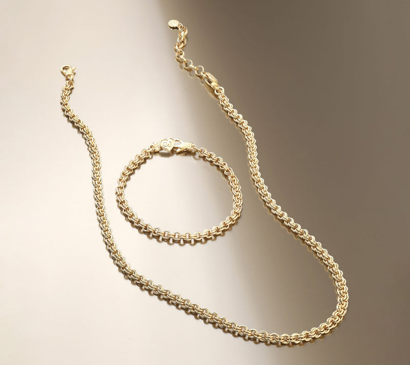 Christian James by Scott Grimes 14K Gold Clad Rolo Link Chain Bracelet, 7.2g — View 5