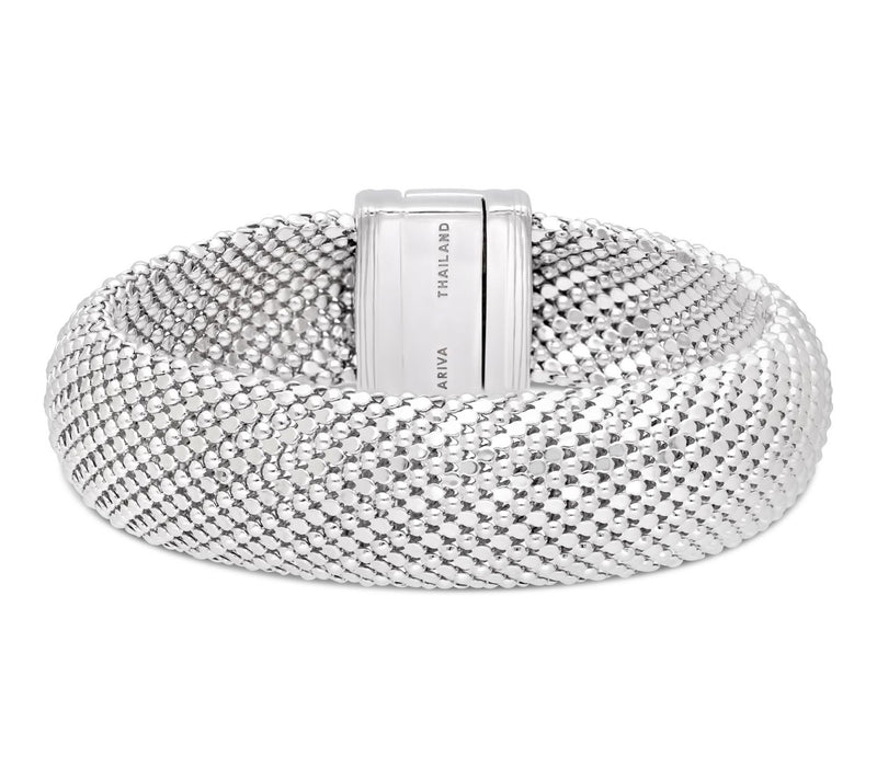 Ariva Sterling Silver Mesh Magnetic Bracelet — Main view