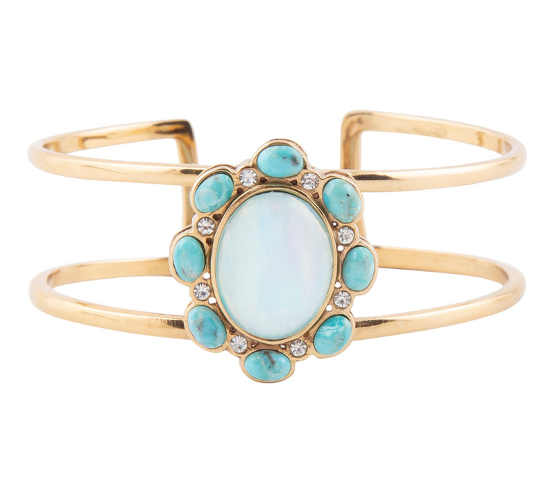 Barse Artisan Crafted Multi-Gemstone Cuff Bracelet — View 8