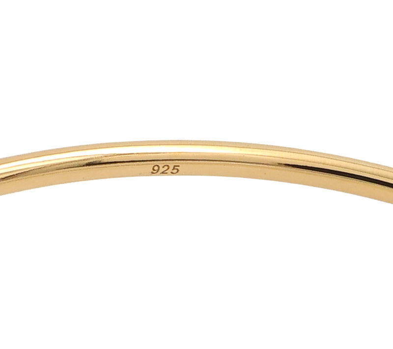 Affinity Gems Moonstone Open Bangle, 14K Gold Plated — View 5