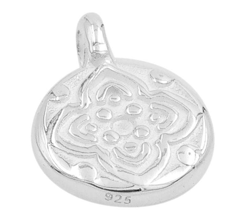 Artisan Crafted Textured Pendant, Sterling Silver — View 2