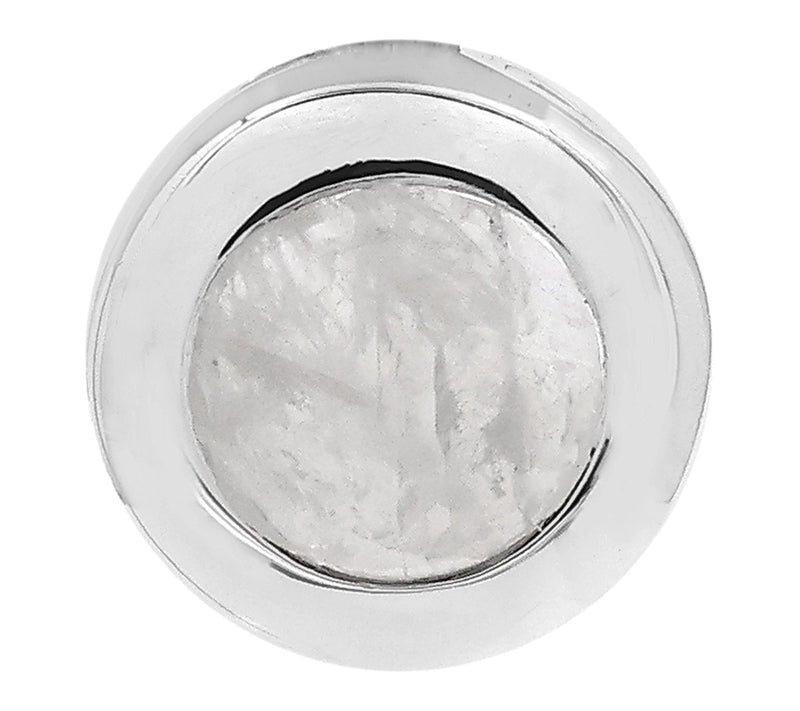 Affinity Gems Rainbow Moonstone Round Pendant,Sterling — View 7