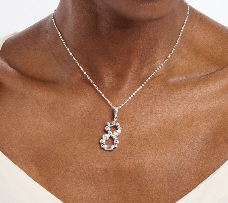 Diamonique x Lulu Frost Number Charm Enhancer, Sterling Silver — View 14