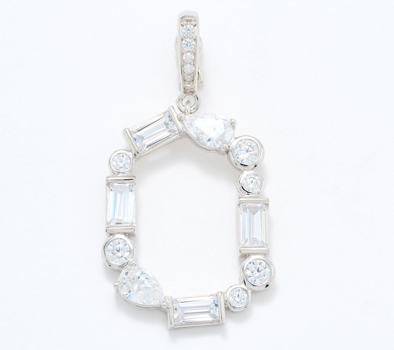 Diamonique x Lulu Frost Number Charm Enhancer, Sterling Silver — View 15