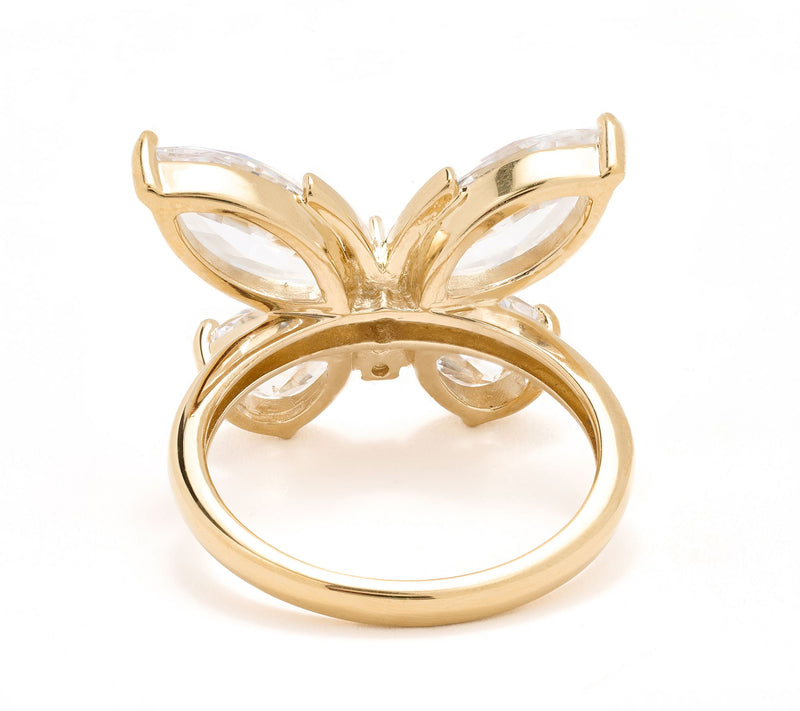 Diamonique x Lulu Frost Butterfly Ring, Sterling Silver — View 2