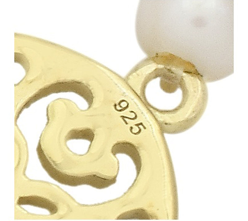 Affinity Cultured Pearl Station Bracelet, 14K Gold Plated — View 4