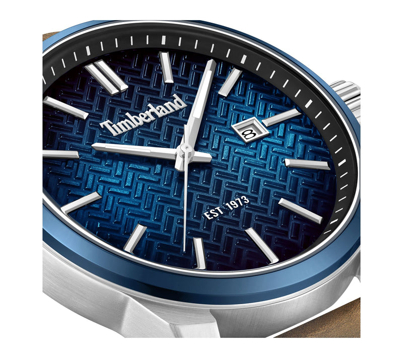 Timberland Men's Henniker II Stainless LeatherStrap Watch — View 4