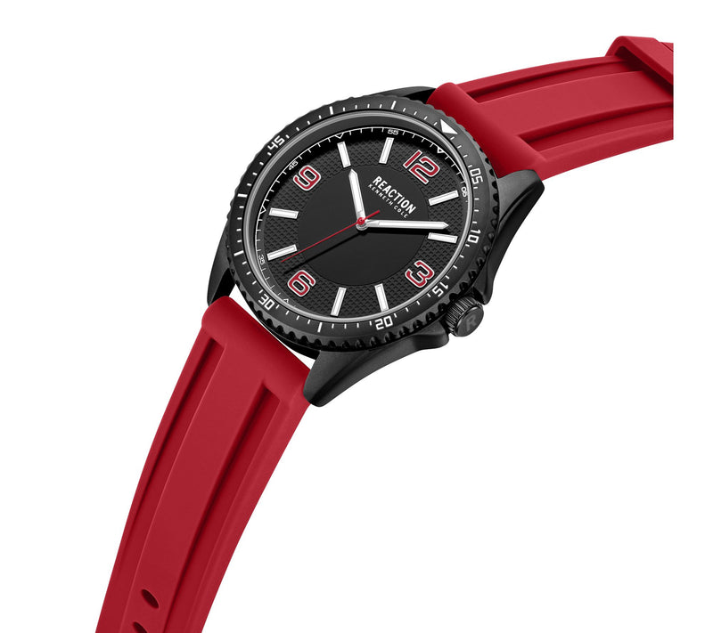 Kenneth Cole Reaction Men's Red Silicone StrapWatch — View 2