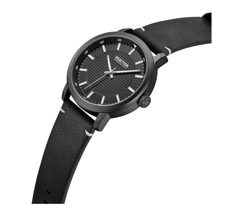 Kenneth Cole Reaction Men's Classic Black Textured Dial Watch — View 2