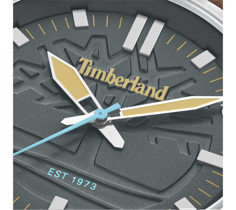 Timberland Men's Rambush Stainless Brown StrapWatch — View 4