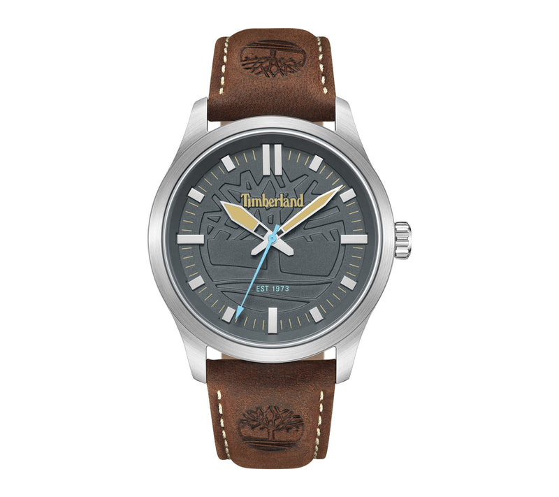 Timberland Men's Rambush Stainless Brown StrapWatch — Main view