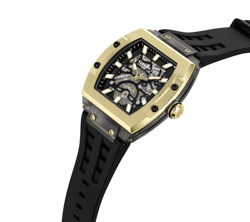 Kenneth Cole New York Men's Automatic Black Strap Watch — View 2