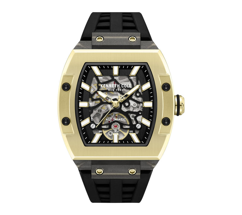 Kenneth Cole New York Men's Automatic Black Strap Watch — View 5