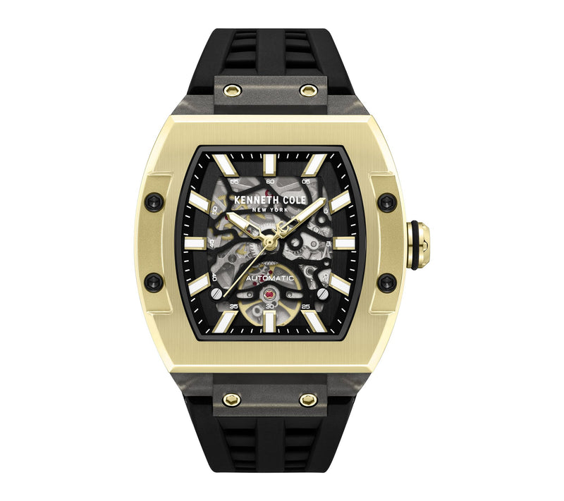 Kenneth Cole New York Men's Automatic Black Strap Watch — Main view