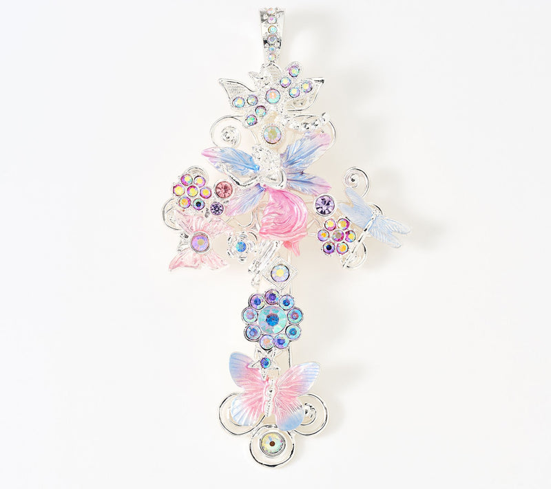 Kirks Folly Enchanted Fantasia Cross Foldover Pendant — View 6