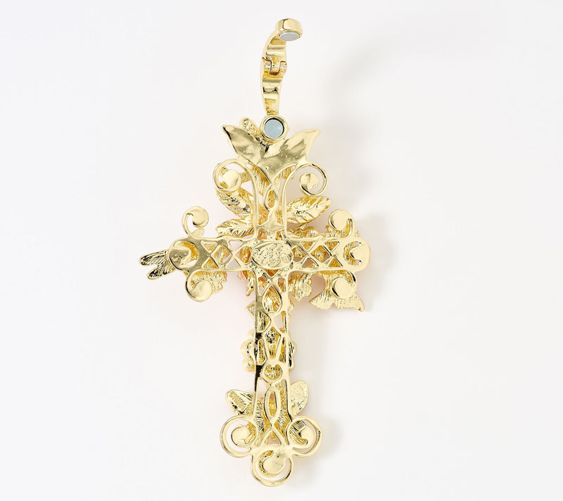 Kirks Folly Enchanted Fantasia Cross Foldover Pendant — View 2