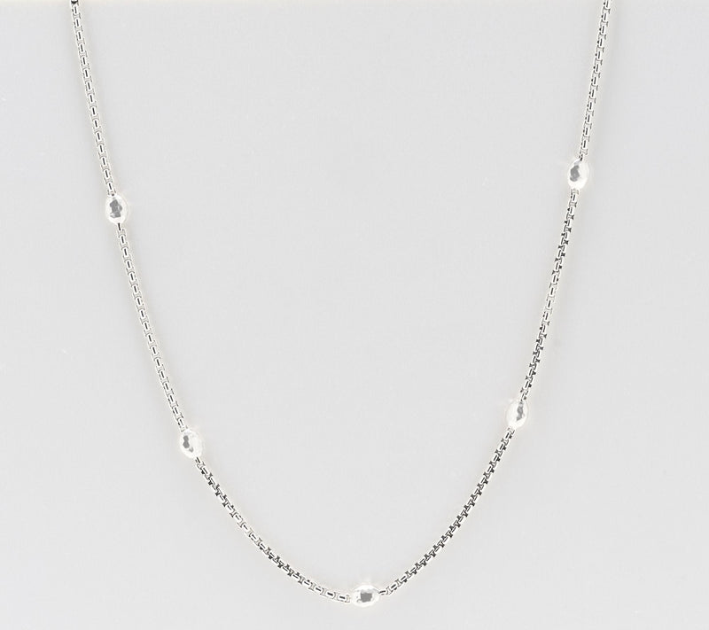 JAI Ireland Sterling 2.7mm Cobblestone Station 18" Necklace — Main view