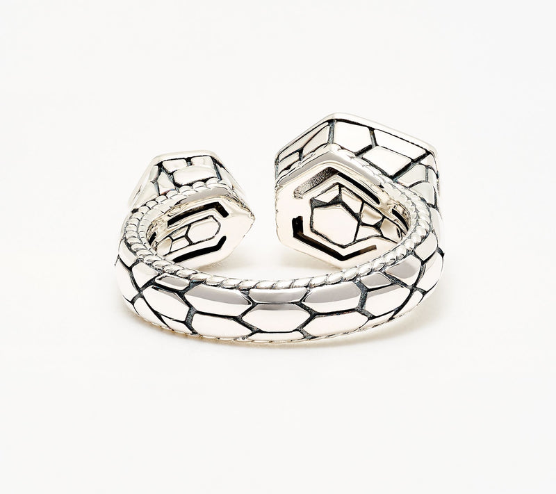 JAI Ireland Sterling Silver Finn's Path Pave Gemstone Ring — View 3