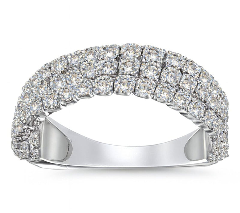 Fire Light 1.00 cttw Lab Grown Diamond Tennis Ring, 14K Gold — View 2
