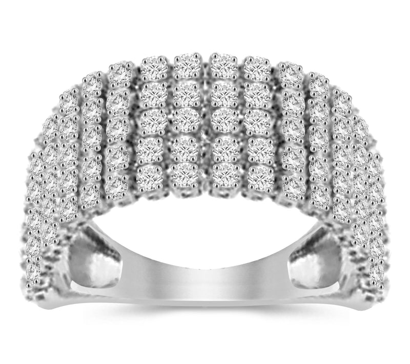 Fire Light 1.25 cttw Lab-Grown Diamond Tennis Ring, 14K Gold — Main view