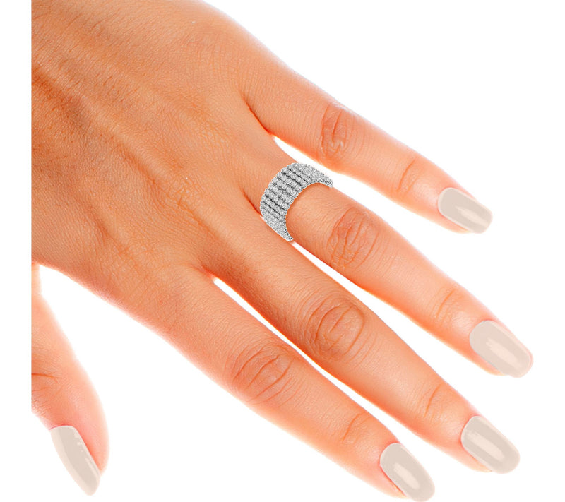 Fire Light 1.25 cttw Lab-Grown Diamond Tennis Ring, 14K Gold — View 2