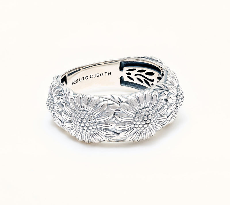 Christian James by Scott Grimes Sterling Silver Sunflower Band Ring — Main view