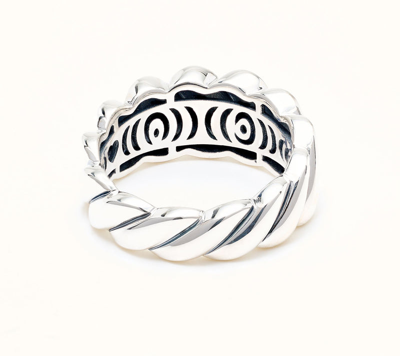 Christian James by Scott Grimes Sterling Silver San Marco Graduated Band — View 3