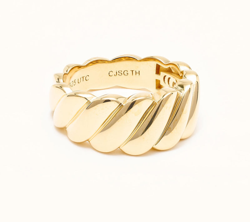 Christian James by Scott Grimes 14K Gold Clad San Marco Graduated Band — Main view