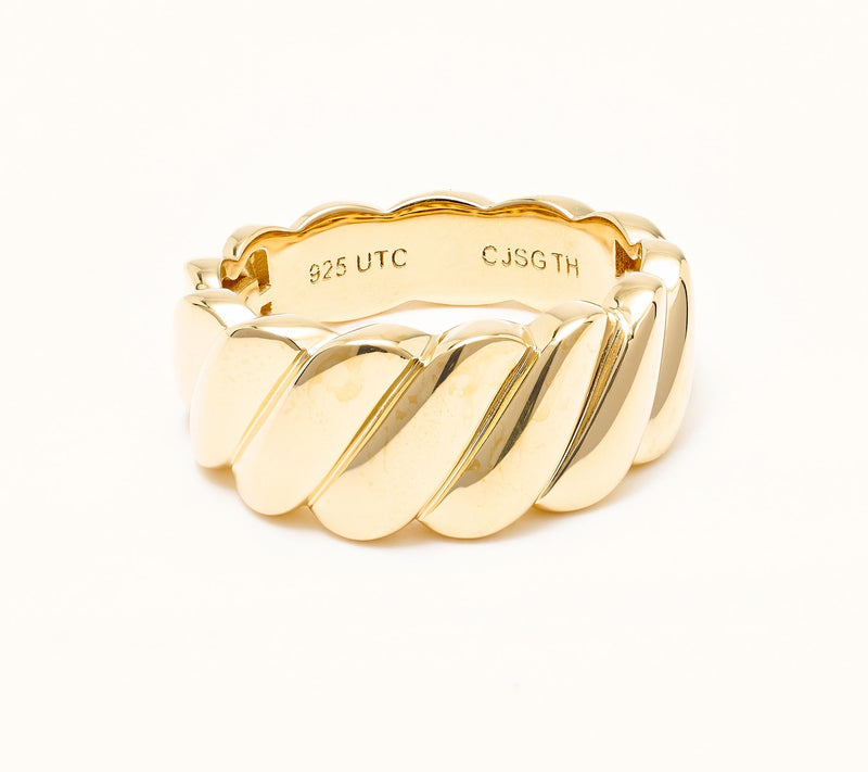 Christian James by Scott Grimes 14K Gold Clad San Marco Graduated Band — View 2