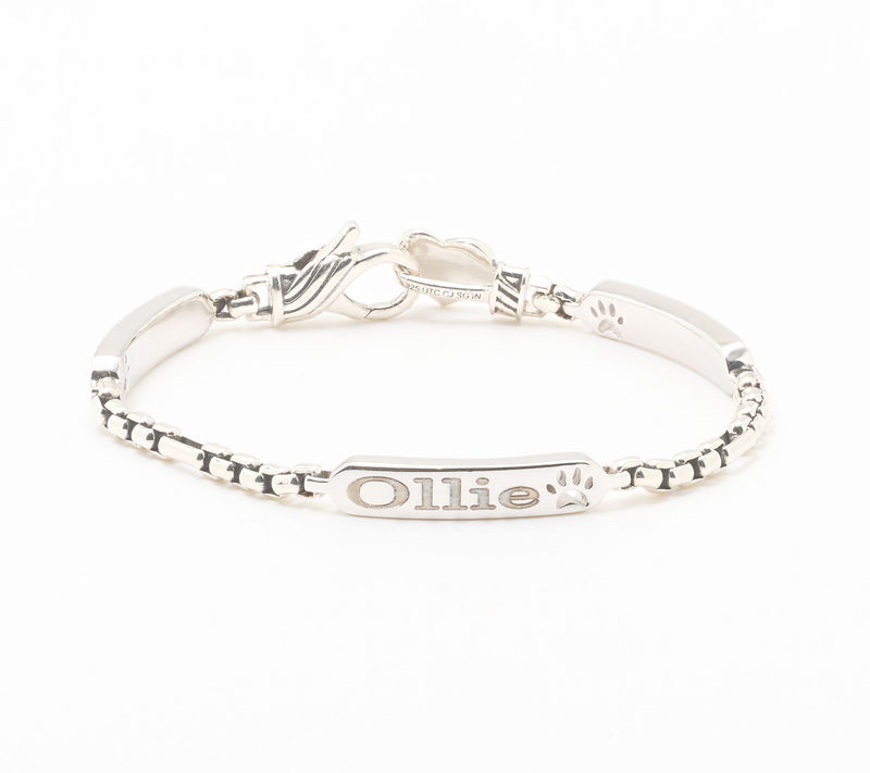 Christian James by Scott Grimes Sterling Triple Engravable Bar Bracelet 12.3g — Main view
