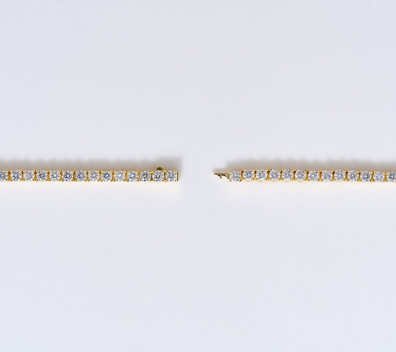 Diamonique Italia Clear Tennis Bracelet, Bronze — View 3