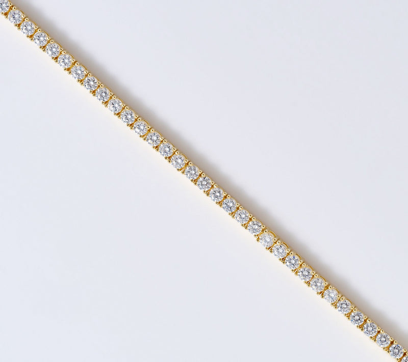 Diamonique Italia Clear Tennis Bracelet, Bronze — View 2