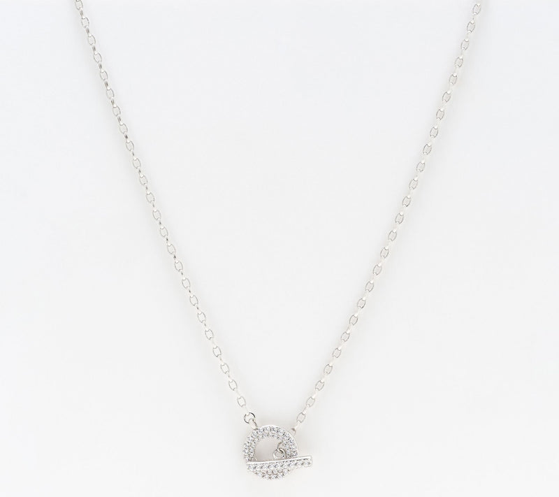 Diamonique Italia Bronze Toggle Necklace — View 6