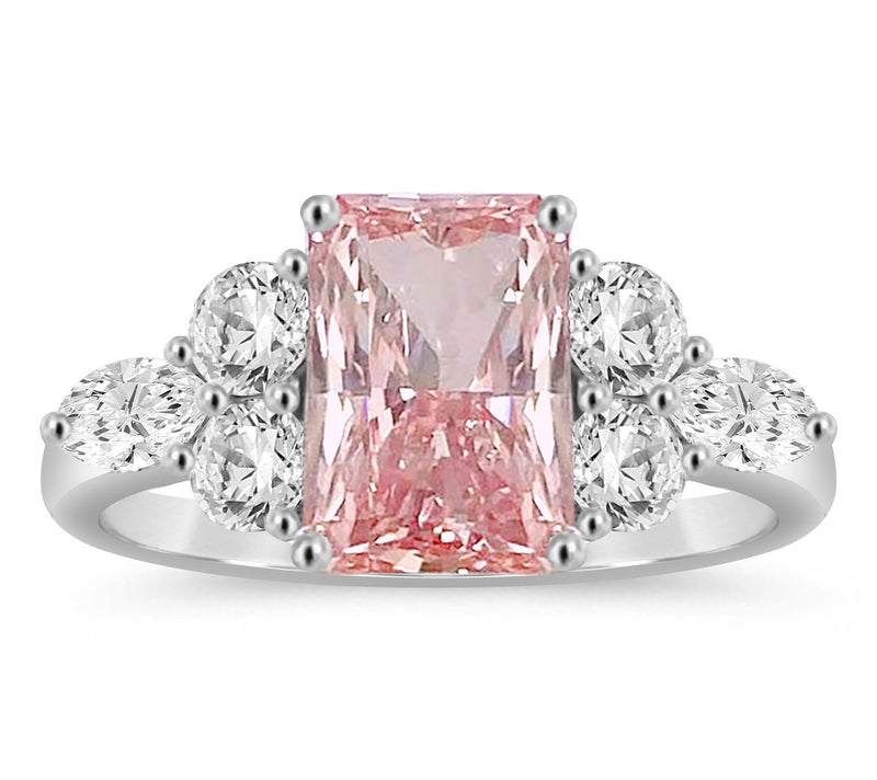 Fire Light 2.60 cttw Pink Lab Grown Diamond Ring, 14K Gold — Main view