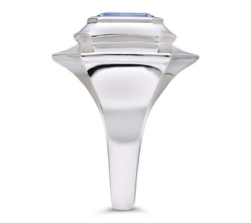 Margo Manhattan Sterling Silver Blue Topaz Viol etta Ring — View 3