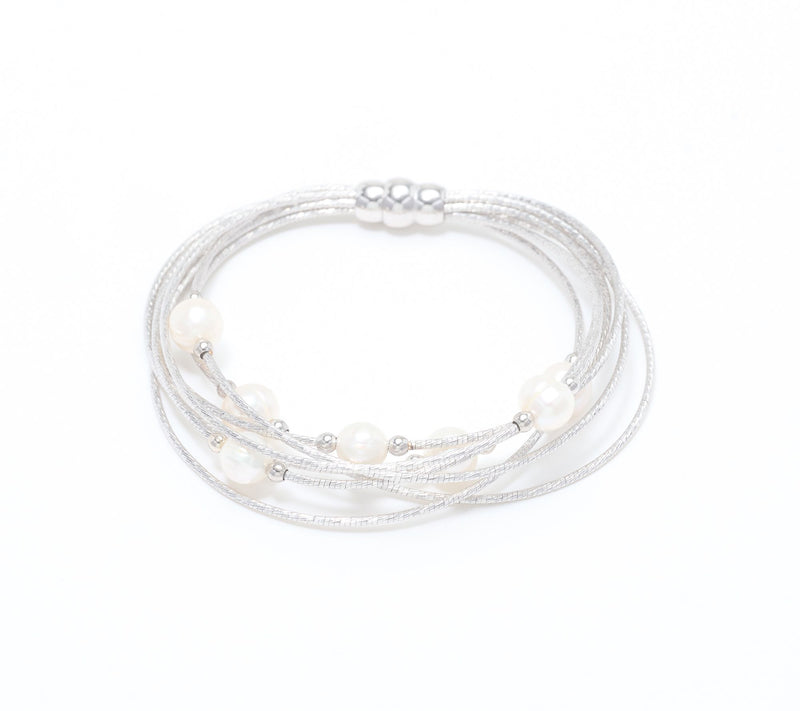 Honora Cultured Pearl Multi Strand Bracelet, Bronze — View 6