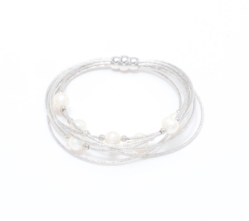 Honora Cultured Pearl Multi Strand Bracelet, Bronze — Main view