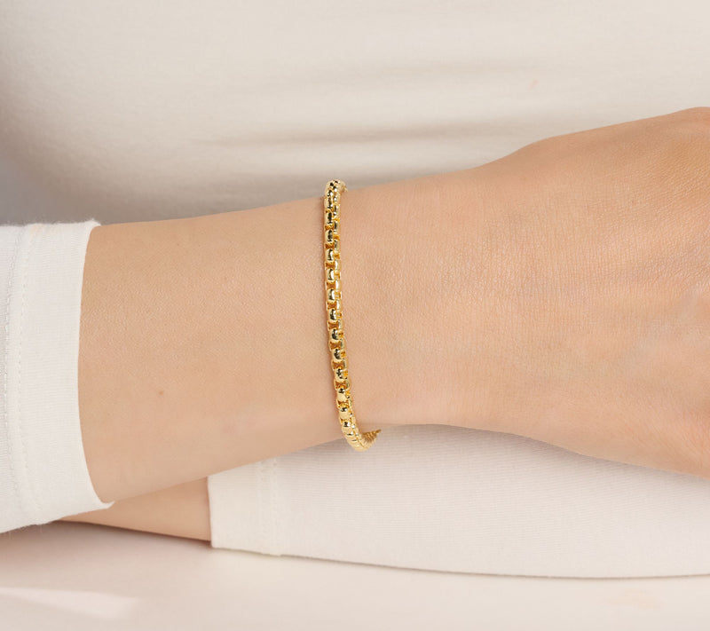 David Markstein Bronze Premiere Round Box Bracelet — View 4