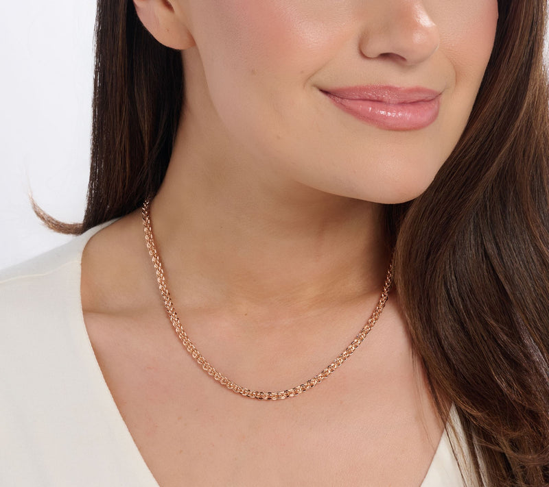 David Markstein Bronze Premiere Etruscan Weave Necklace, 18" — View 6