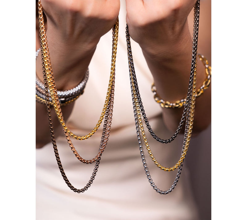 David Markstein Bronze Premiere Round Box Necklace, 18" — View 4
