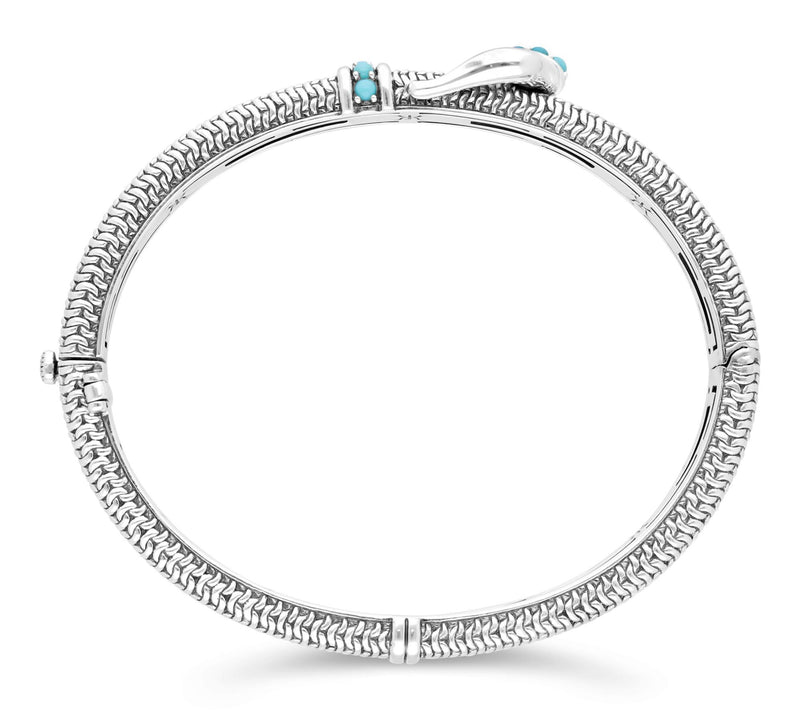 Tiffany Kay Purl Knit Turquoise Buckle Cuff Bracelet — View 2