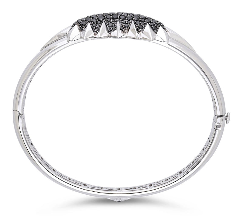 Margo Manhattan Sterling & Black Spinel Shira Cuff Bracelet — View 2